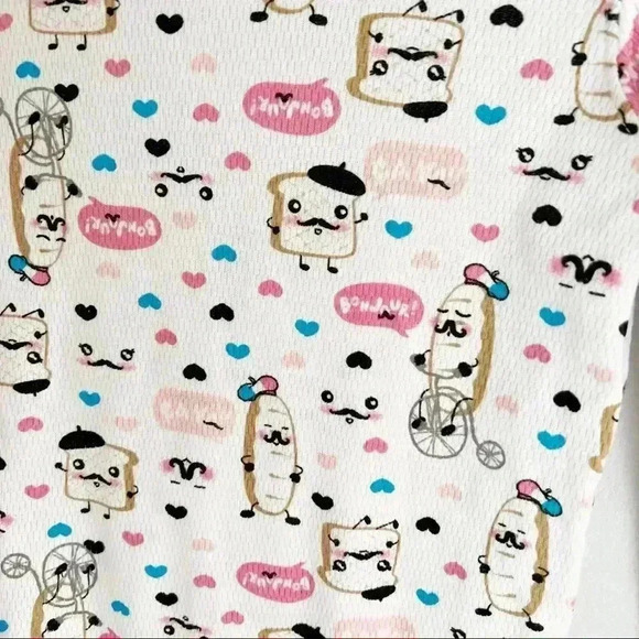 Joe Boxer Girl’s Thermal Ribbed Knit Pajamas, size 12 - Picture 6 of 8